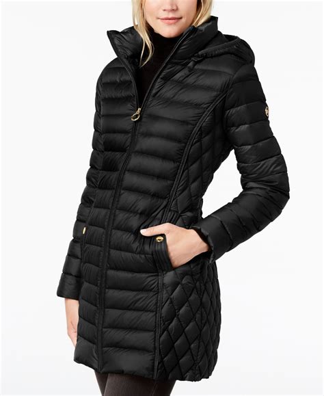 michael kors womens puffer jacket with hood